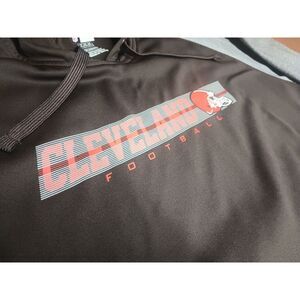 Cleveland‎ Brown's Sweatshirt Mens XL Team Apparel NFL Hoodie Dawg Land Muni